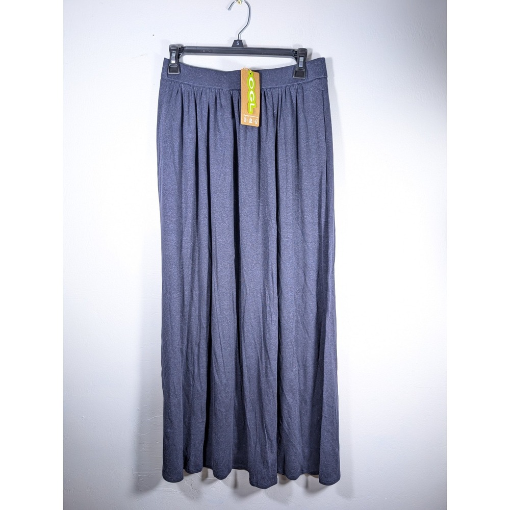 OGL Size M‎ Soft Maxi Skirt with Pockets Navy Blue New